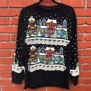 Christmas On Mainstreet Ugly Christmas Sweatshirt